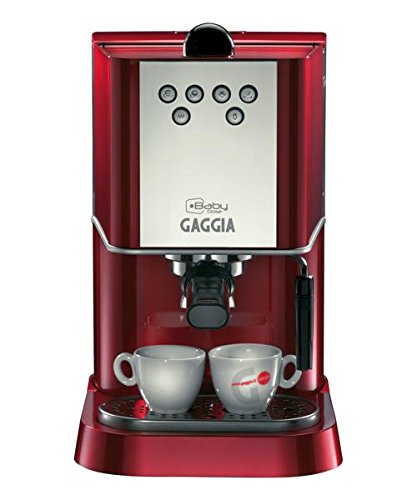 Gaggia RI8425/22 - Cafetera de espresso manual, 1 l, color rojo