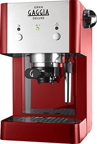 Gaggia RI8425/22 - Cafetera de espresso manual, 1 l, color rojo