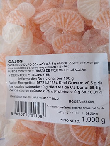 GAJOS DE NARANJA Y LIMON - PIFARRÉ - CARAMELO FRUTA - BOLSA 1 KILO