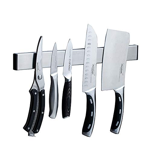 Galapara Sujetador de Cuchillo,Soporte para Cuchillos Cuchillo para Estante Cuchillo Tira Utensilio Soporte Colgante y magnético para el Almacenamiento de Cuchillos de Cocina, Utensilios de Metal