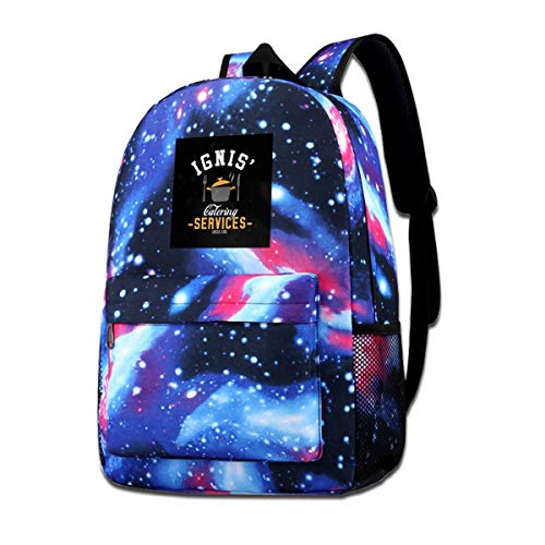 Galaxy bolsa de hombro estampada Ignis Catering Services Final Fantasy XV Moda Casual Star Sky Mochila para niños y niñas