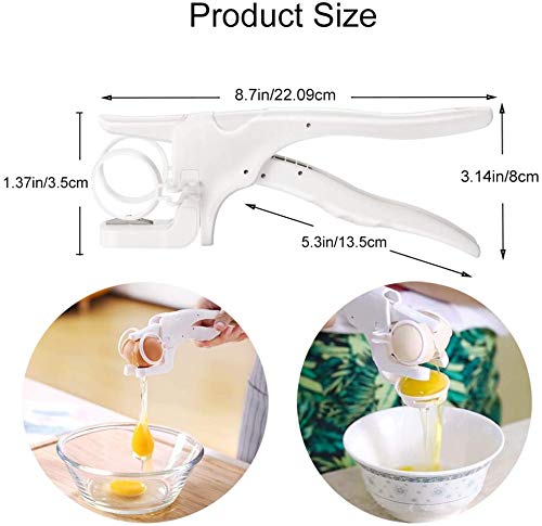 Galleta de huevo de mano con yema blanca y separador ayudante de huevo de apertura rápida utensilios de cocina Gadget herramienta de hogar