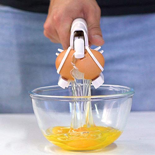 Galleta de huevo de mano con yema blanca y separador ayudante de huevo de apertura rápida utensilios de cocina Gadget herramienta de hogar