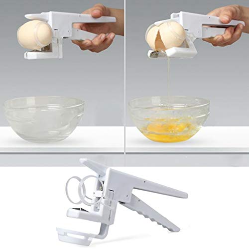 Galleta de huevo de mano con yema blanca y separador ayudante de huevo de apertura rápida utensilios de cocina Gadget herramienta de hogar