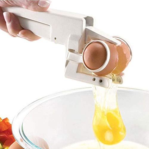 Galleta de huevo de mano con yema blanca y separador ayudante de huevo de apertura rápida utensilios de cocina Gadget herramienta de hogar