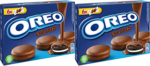 Galletas Oreo originales recubiertas de chocolate 246 g (paquete de 2)