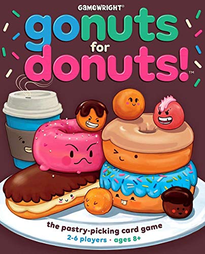 Gamewright Juego de Cartas «Go Nuts for Donuts». Juego de Mesa, 111.