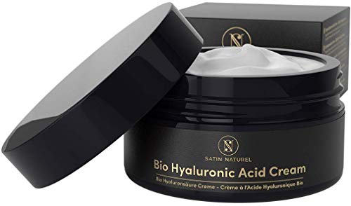 GANADOR 2020* Crema Facial de Acido Hialuronico ORGÁNICO 2 VECES MAYOR 100ml Concentrado - Crema Contorno Ojos con Acido Hialuronico Puro + Aloe Vera - Crema Antiarrugas Antiedad - Hecho en Alemania