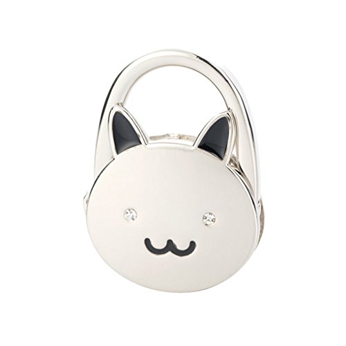 Gancho de Bolso Monedero Cuelgabolso Colgador Mesa Plegable de Gato