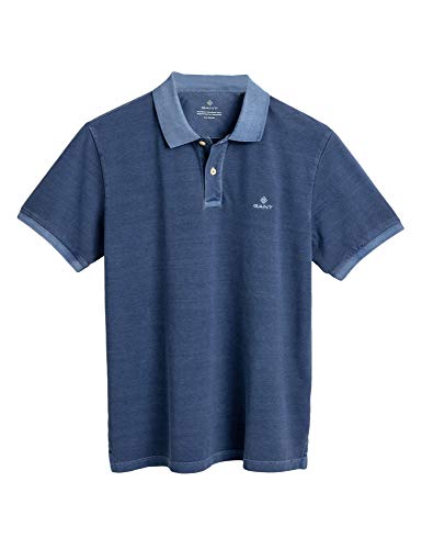 Gant - Polo de rugby para hombre, color azul marino marine XXL