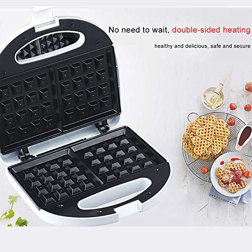 Gaone Belga Wafflera 750W Eléctrica Waffle Máquina De Doble Cara Calentamiento Uniforme, para Individual Porciones, Paninis, Croquetas De Patata + Otro En El Va El Desayuno, El Almuerzo O Snacks,220V