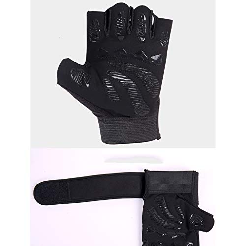 GAOZHE Guantes De Fitness Femenino Pesca Medio Dedo Deportes Masculino Ciclismo Antideslizante Cocoon Muñequera Soporte Horizontal Bar Equipo Yoga Entrenamiento Delgado