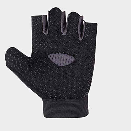 GAOZHE Guantes De Fitness Femenino Pesca Medio Dedo Deportes Masculino Ciclismo Antideslizante Cocoon Muñequera Soporte Horizontal Bar Equipo Yoga Entrenamiento Delgado