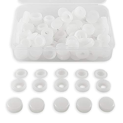 ✮GARANTÍA DE POR VIDA✮-CZ Store®- Cubretornllos|60 PCS|Tapa de plástico para tornillos N°6 y 8- cubretornillos blanco retráctil para tornillos de cabeza plana/cruciformes