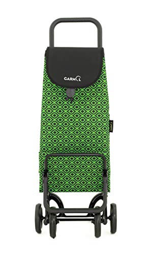 Garmol Carro Compra, Verde/Negro, 55L