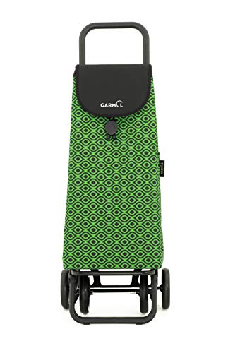 Garmol Carro Compra, Verde/Negro, 55L