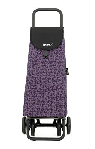 Garmol Carro Compra, Violeta y Negro, 55L