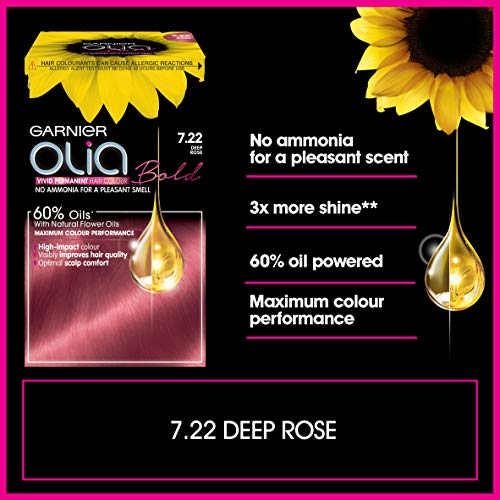 Garnier Olia Bold 7.22 de profundidad rosa permanente tinte de pelo, 1 unidad