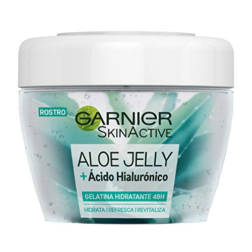 Garnier Skin Active Gelatina Aloe Jelly, Hidratante y Refrescante, con Aloe Vera y Ácido Hialurónico para Todo tipo de Pieles - 450 ml