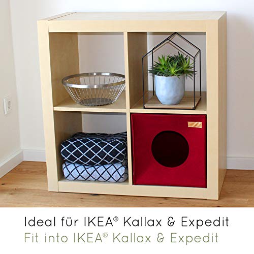 Gato Cueva de KaraLuna I Con cojín I cabe en muchas estanterías, como IKEA Expedit & Kallax | 100% garantía de satisfacción garantía