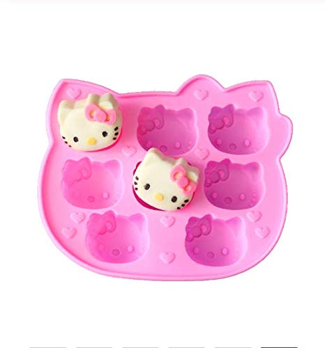 Gdxy Molde para Hornear Herramientas para Hornear Silicona Jalea Fondant Molde de Chocolate Hello Kitty Jabón de Dibujos Animados 3D Pastel de pudín Molde Herramientas de decoración de Pasteles 228