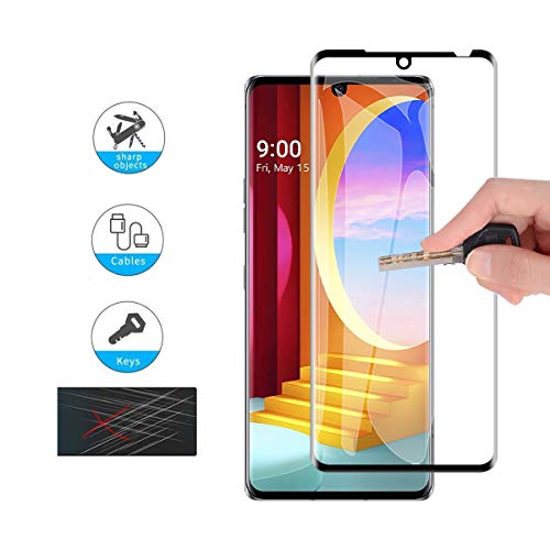 GEEMEE Protector de Pantalla para LG Velvet 5G, Cristal Templado Película Vidrio Templado 9H Alta Definicion Glass Screen Protector Film