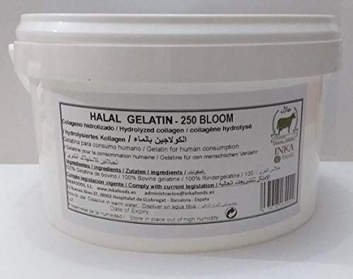 Gelatina granulado HALAL, 250 bloom, sabor neutro - 1kg