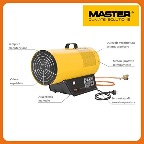 generador de aire caliente Calentador Gas Master Cañón propano Butano GPL BLP 33M 33 Kw