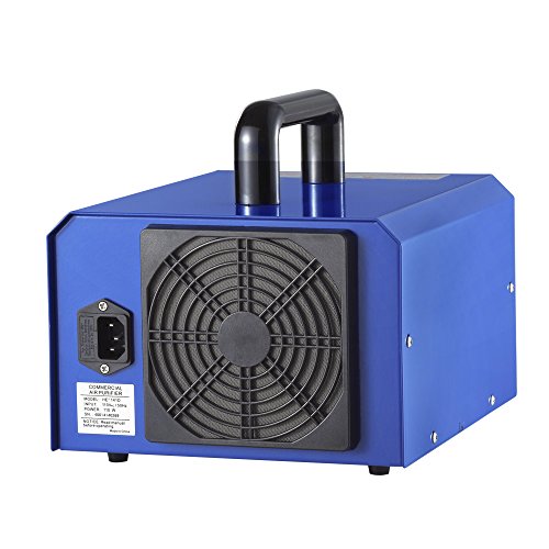 Generador de ozono profesional 3000 a 7000mg / h, 3.5 a 7g / h temporizador ajustable generador de ozono purificador de aire perfecto para su automóvil, desinfección la cocina, reducir el olor, Azul