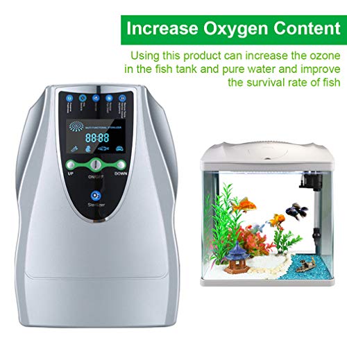 Generador de ozono, Purificador de Aire doméstico, Máquina de ozono portátil multipropósito de 500 MG/h con 6 temporizadores para Cocina, Dormitorio, Sala de Estar, baño y Oficina