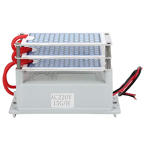 Generador de ozono,generador de ozono de ahorro de energía de 110 vatios,purificador de aire de ozonizador de placa de cerámica de 15 g,para secadoras,lavavajillas,refrigeradores,filtros de aire(220v)