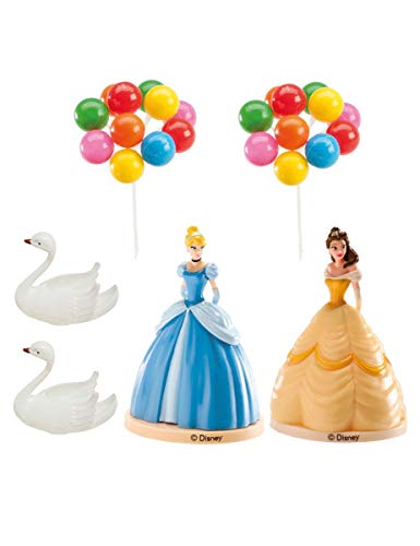 Generique - Kit decoración para Tartas Princesas Disney 8.5 cm