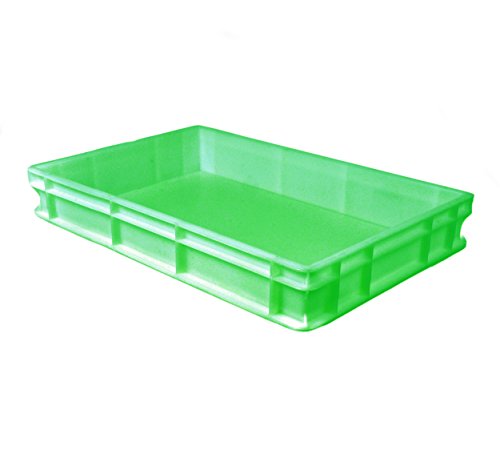 Genus Dei - Caja de polietileno para uso alimentario, 60 x 40 cm, apilable, profesional, para pizza, masa, pan y pasta