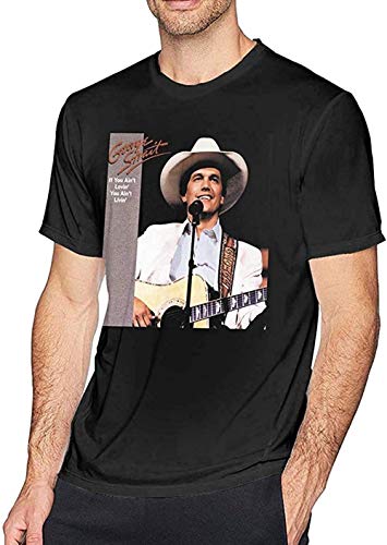 George Strait If You Ain't Lovin' You Ain't Livin' Men Personalized Tshirt Tops Short Sleeve Casual Tees Black,As Pic,XX-Large