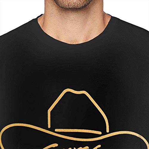 George Strait Logo Men Personalized T-Shirt Tops Short Sleeve Casual Tees Black,As Pic,Medium