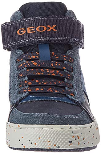 Geox J Alonisso Boy C, Sneaker para Niños, (Navy/Orange), 33 EU