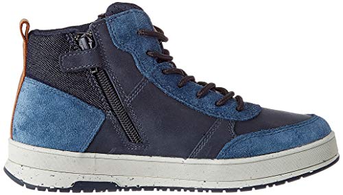 Geox J ASTUTO Boy D, Sneaker para Niños, (Navy/Orange), 28 EU