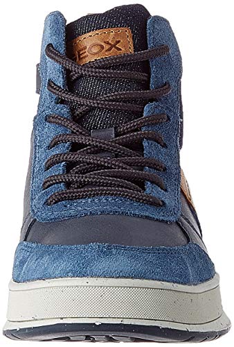 Geox J ASTUTO Boy D, Sneaker para Niños, (Navy/Orange), 28 EU