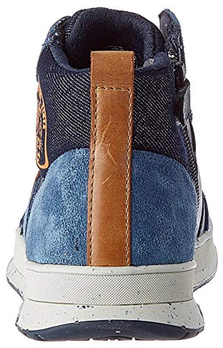 Geox J ASTUTO Boy D, Sneaker para Niños, (Navy/Orange), 28 EU