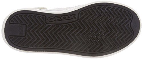 Geox JR CIAK Girl F, Zapatillas Altas para Niñas, Blanco (White/Red), 27 EU