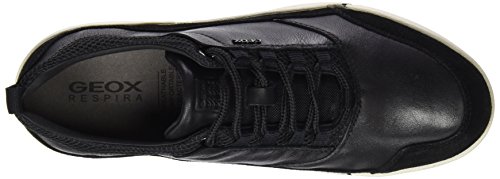 Geox U AILAND A, Zapatillas para Hombre, Schwarz (BLACKC9999), 45 EU