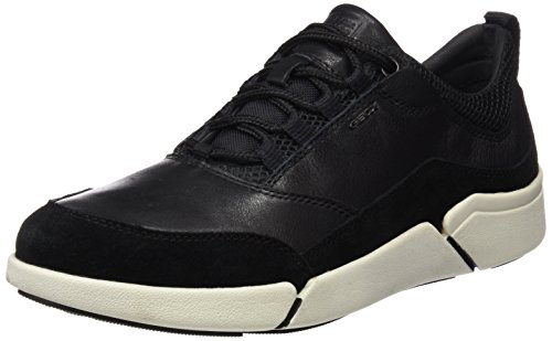 Geox U AILAND A, Zapatillas para Hombre, Schwarz (BLACKC9999), 45 EU