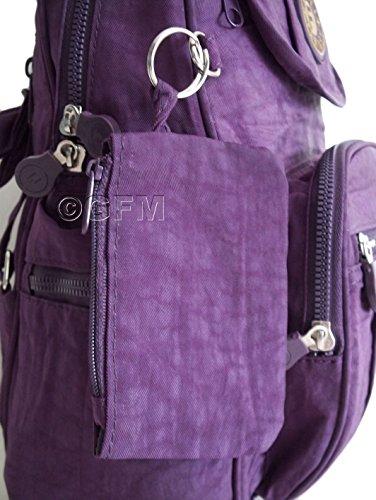 GFM pequeña mochila de tela Multi embolsado peso ligero (BECHKEK-120K)