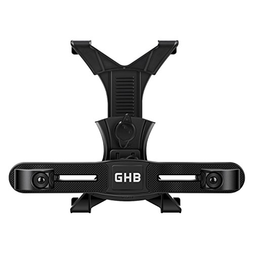 GHB Soporte para Tablet con Adaptador para Reposacabezas de Coche - Compatible con iPad, Samsung Galaxy y otras Tabletas de 7-10 Pulgadas