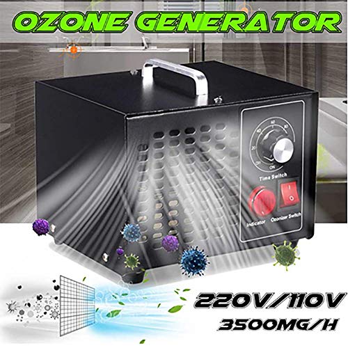 GHDE& O3 Purificador De Aire Industrial Máquina Generadora De Ozono 110V / 220V Esterilizador De Aire para Desinfectante Desodorante De Maldehído 3500Mg / H