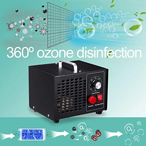 GHDE& O3 Purificador De Aire Industrial Máquina Generadora De Ozono 110V / 220V Esterilizador De Aire para Desinfectante Desodorante De Maldehído 3500Mg / H