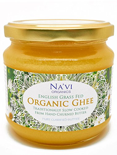 Ghee Bio Calidad Superior, Vacas Alimentadas con Pasto, Certificado Orgánico, Producto de Pasto de Verano en Inglaterra (350ml)