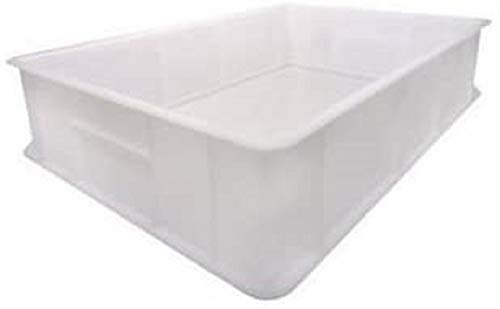 Giganplast Caja para masas de Pan y Pizza Mod. Service 30 x 40 x 10 cm. Color: Blanco.