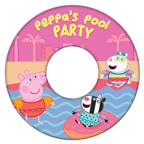 GIM Flotador Hinchable Peppa Flotador Infantil Playa Peppa's Pool Party, Piscina 51cm (3 - 6 años)