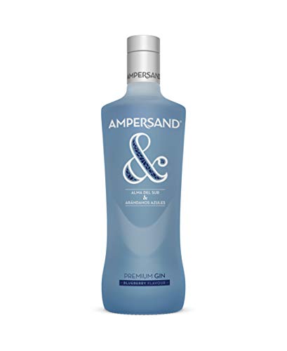 Ginebra premium Ampersand Gin sabor arándanos 37.5º 70 cl